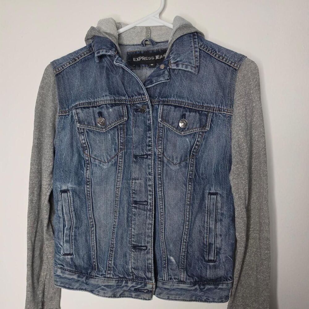 Express Women's Blue and Navy Jacket
